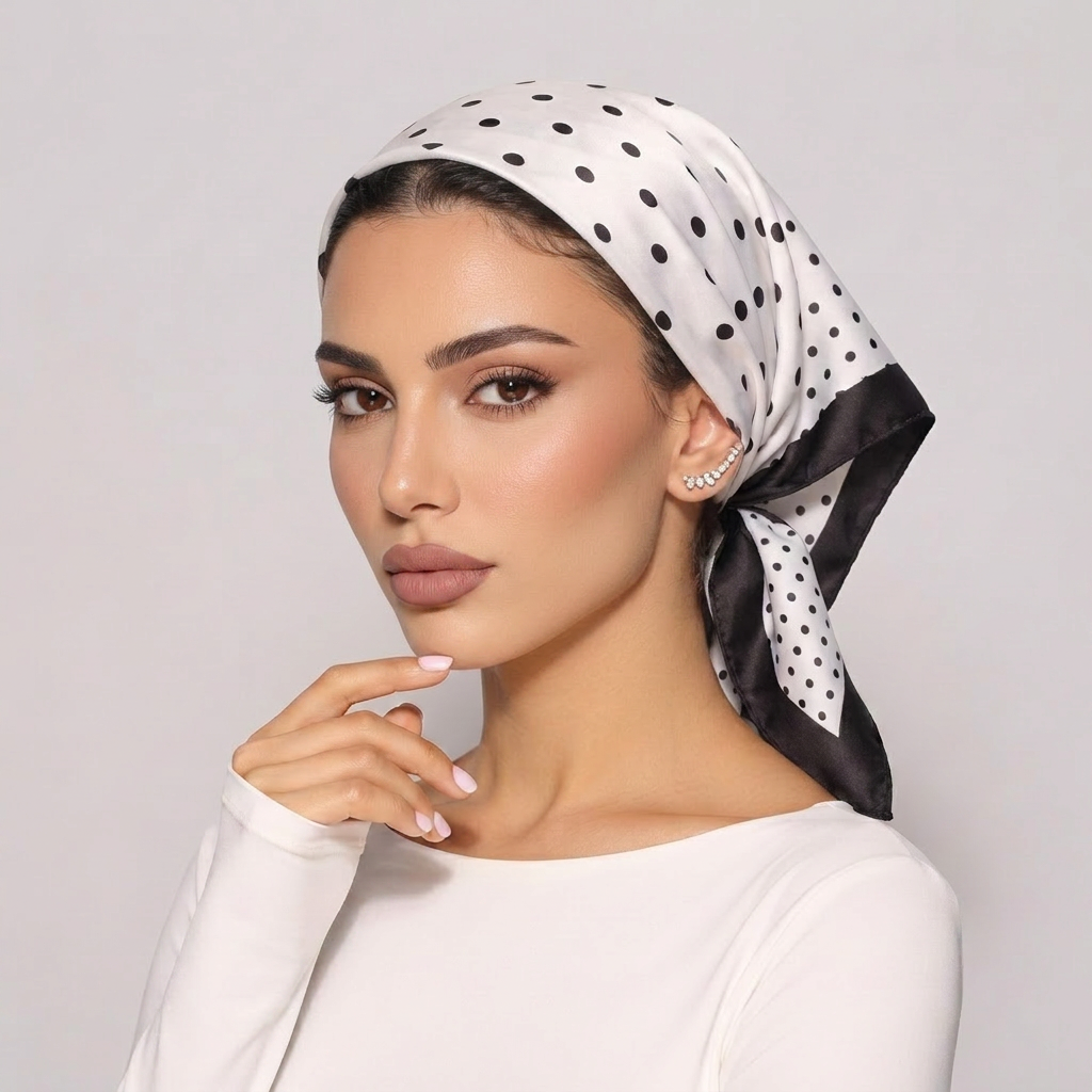 עגילי טיפוס פאווה על דוגמנית